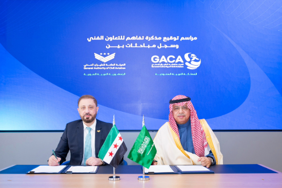  Saudi GACA President and Syrian Counterpart sign MoU for technical cooperation in civil aviation