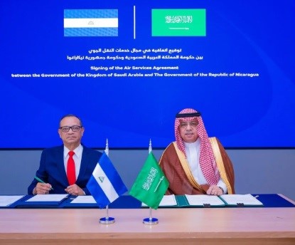 Saudi Arabia and Nicaragua sign bilateral air transport services agreement